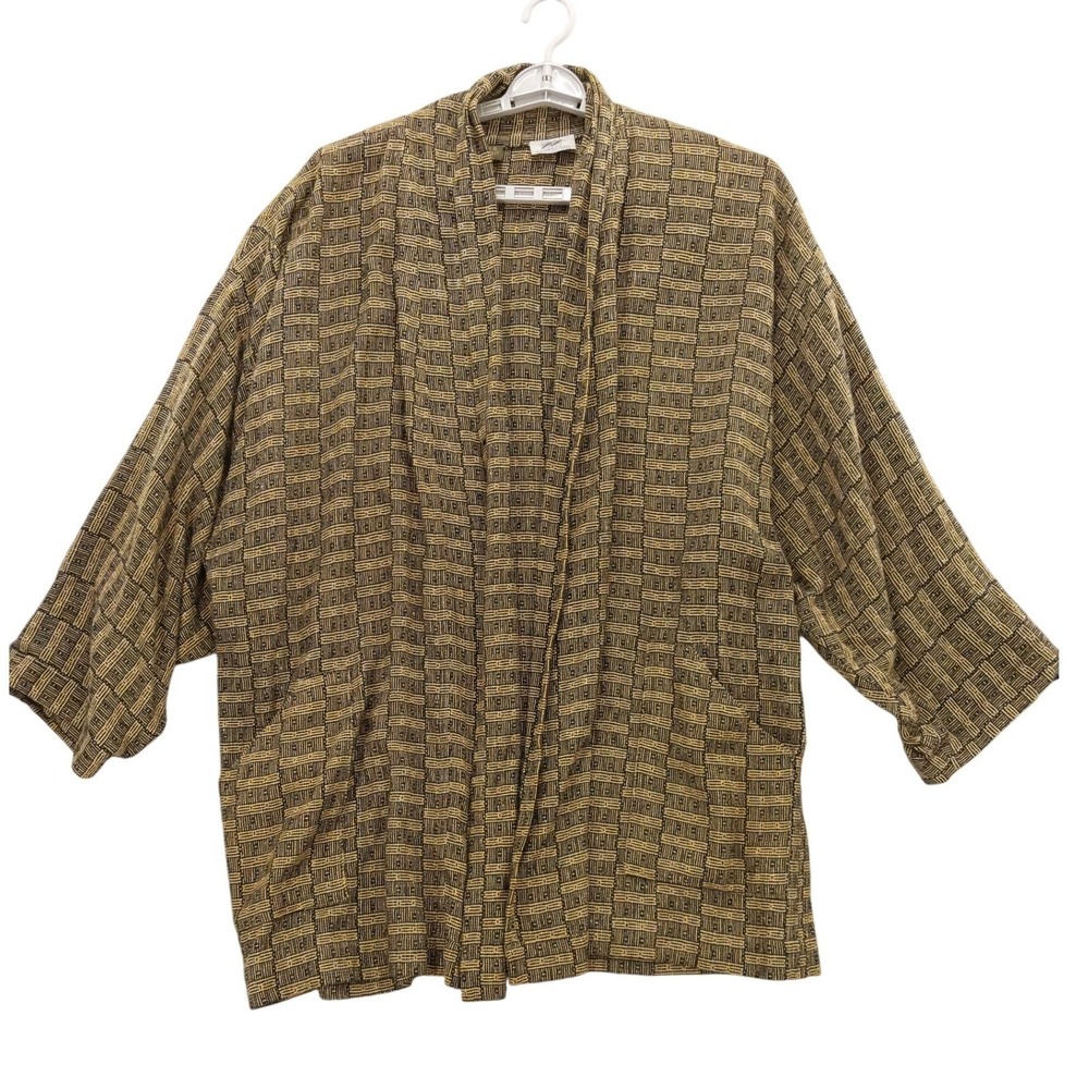 vtg Cariati&Wainwright Fiber Artists Open‎ Front Jacket One Size Lagenlook